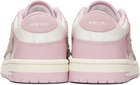 AMIRI White & Pink Skel-Top Low Sneakers