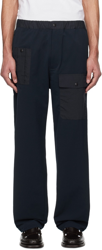 Photo: nanamica Navy Wide Cargo Pants