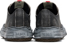Maison MIHARA YASUHIRO Black 'Hank' OG Sole Shrink Leather Low-Top Sneakers