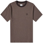 Polar Skate Co. Men's Dizzy Stripe T-Shirt in Chocolate