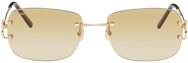 Photo: Cartier Gold Signature C de Cartier Sunglasses