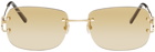 Cartier Gold Signature C de Cartier Sunglasses