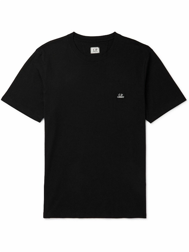 Photo: C.P. Company - Logo-Appliquéd Cotton-Jersey T-Shirt - Black