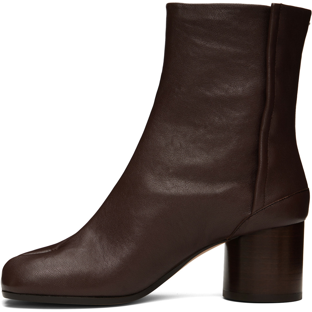Maison Margiela Burgundy Tabi Ankle Boots