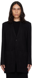 Rick Owens Black Fogpocket Lido Blazer