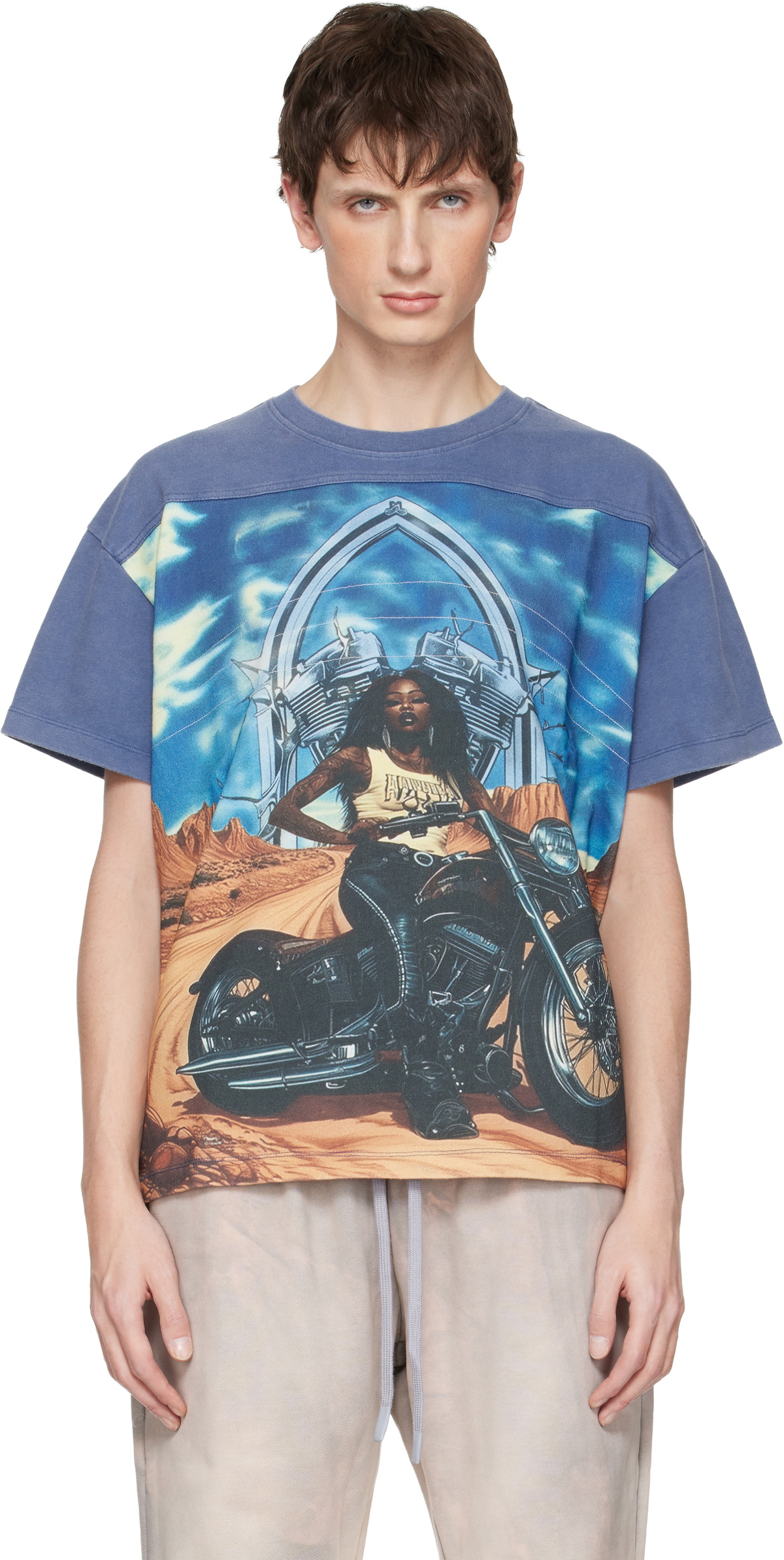 Who Decides War Gray Biker Jersey T-shirt