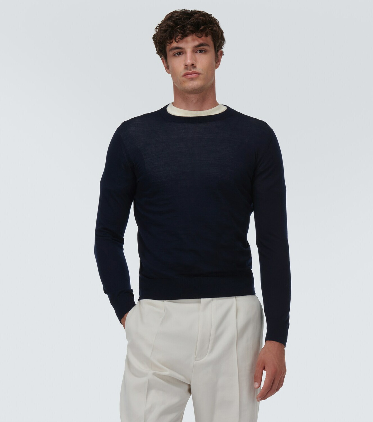 Zegna Ribbed-knit wool sweater Zegna