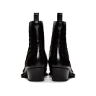 Saint Laurent Black Studs Lukas Boots