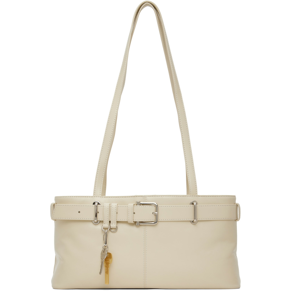 OSOI Off-White Shoulder Brocle Bag