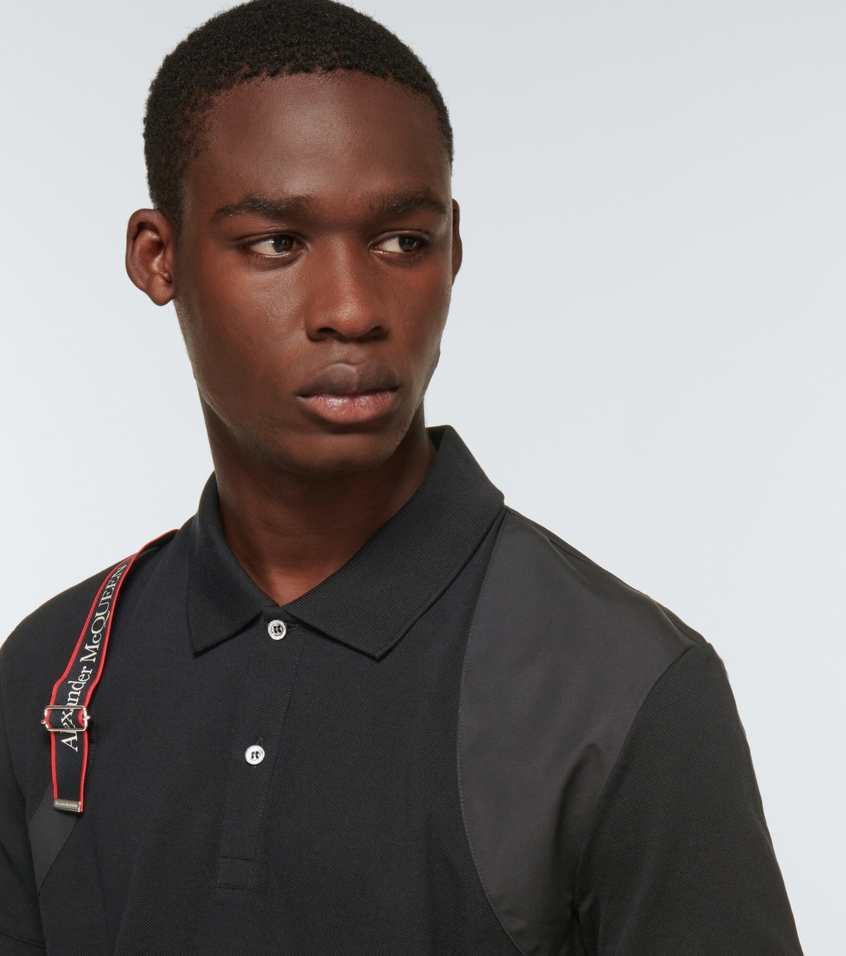 Alexander McQueen - Harness cotton polo shirt Alexander McQueen