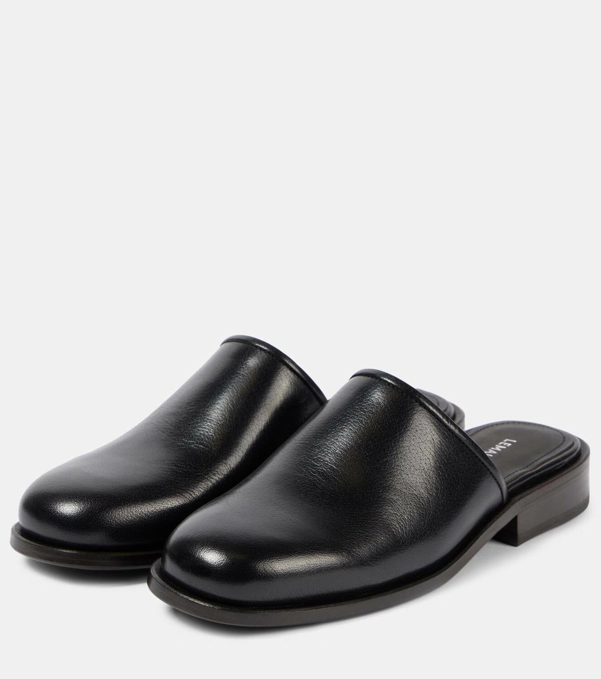 Lemaire Glove Mules in Dark Chocolate main image 1