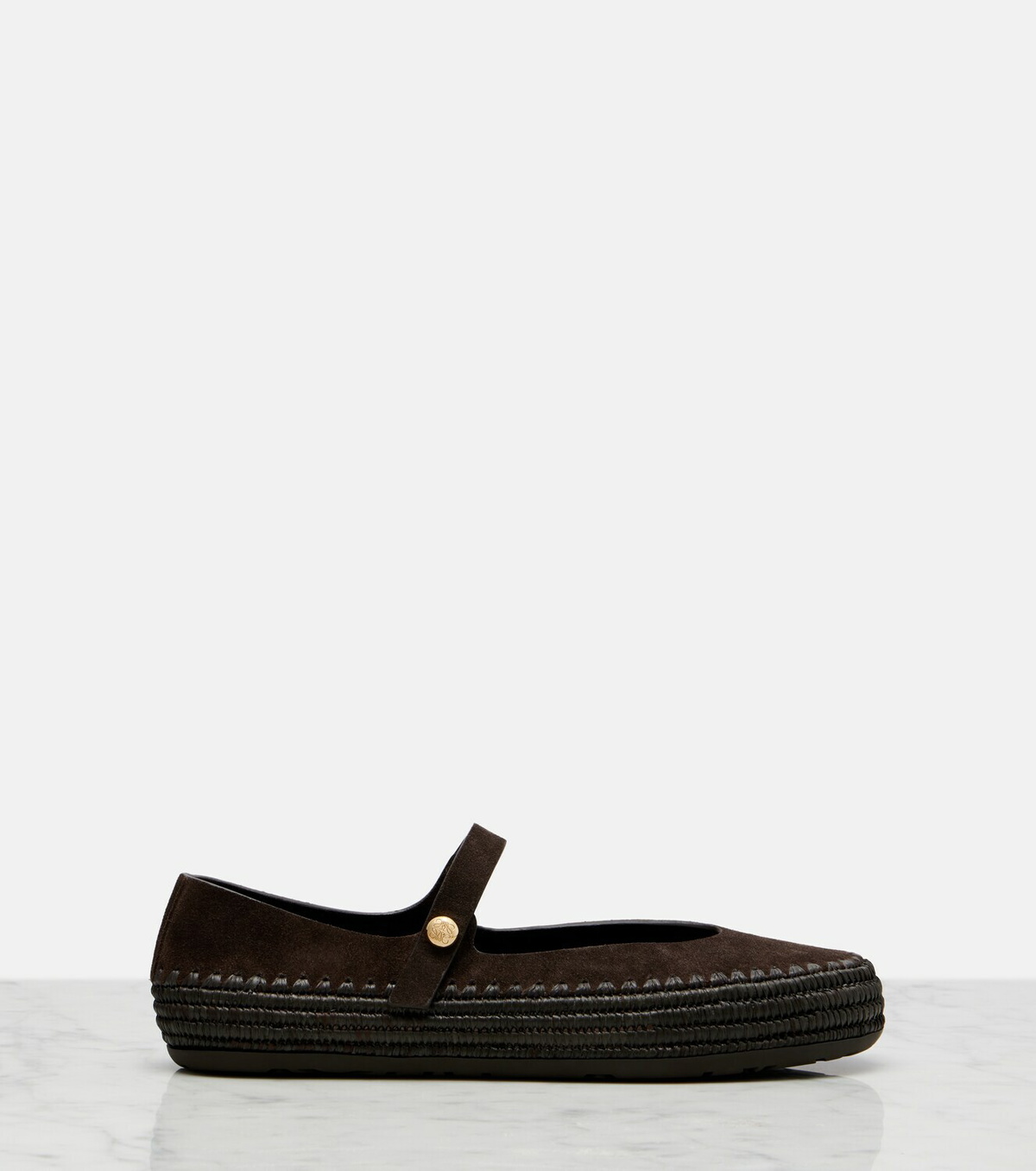 Loewe Paula's Ibiza Rio suede Mary Jane flats
