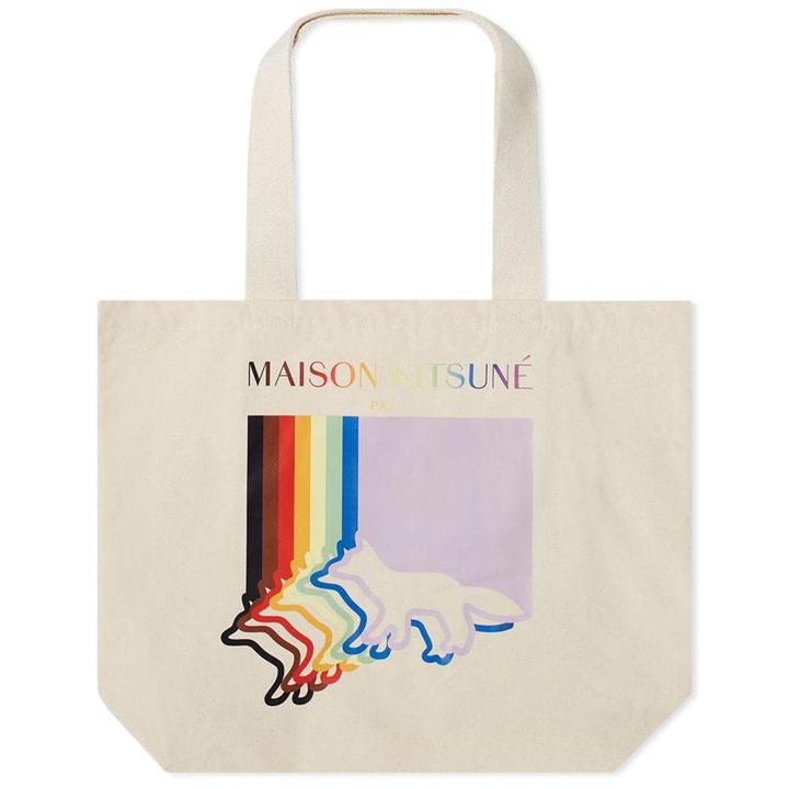 Photo: Maison Kitsune x Trevor Project Fox Flag Classic Tote