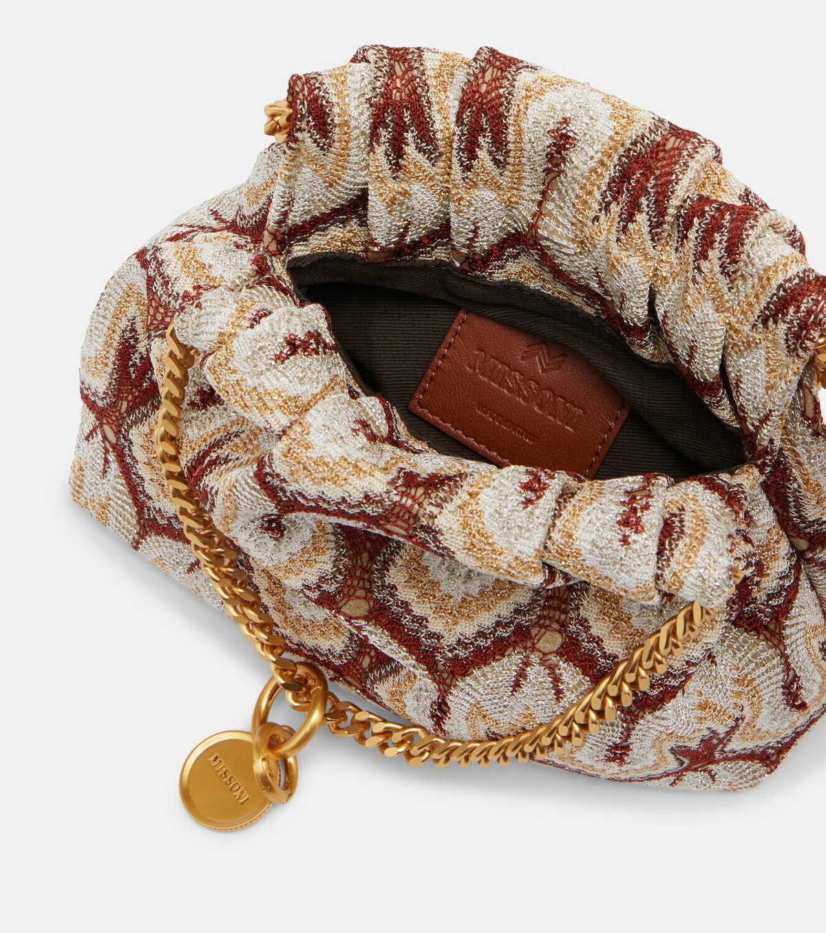 Missoni Mini lamé clutch