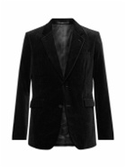 The Row - Black Waris Slim-Fit Velvet Suit Jacket - Black