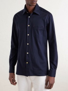 Kiton - Cotton-Jersey Shirt - Blue