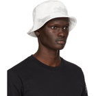 Dolce and Gabbana Off-White and Grey Camo Bucket Hat