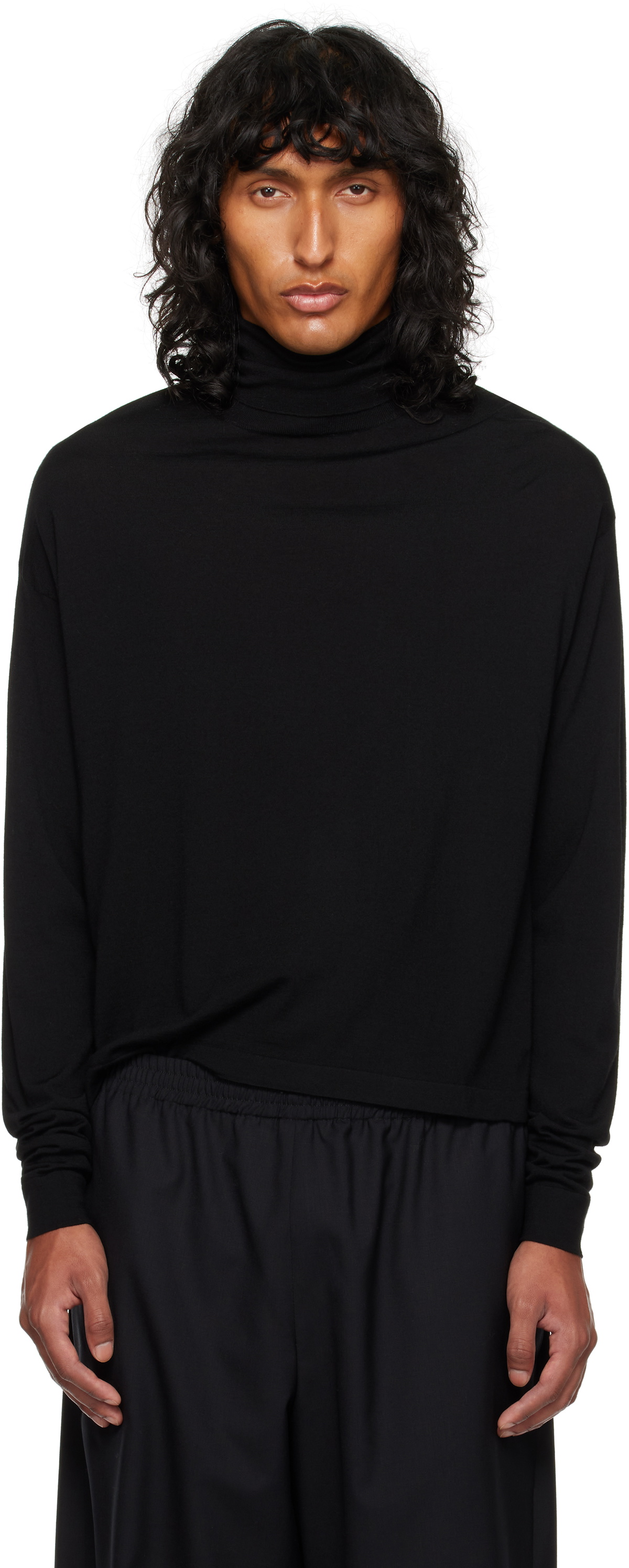 The Row Black Mavel Turtleneck