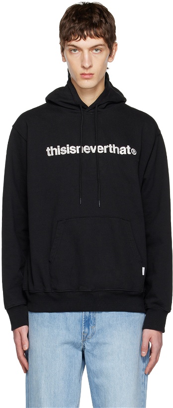 Photo: thisisneverthat Black Embroidered Hoodie