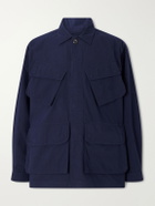 Drake's - Jungle Cotton-Ripstop Overshirt - Blue