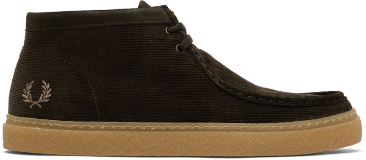 Photo: Fred Perry Brown Dawson Mid Sneakers