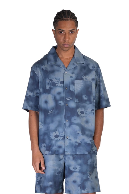 Photo: Maison Kitsuné Shirt In Blue Cotton