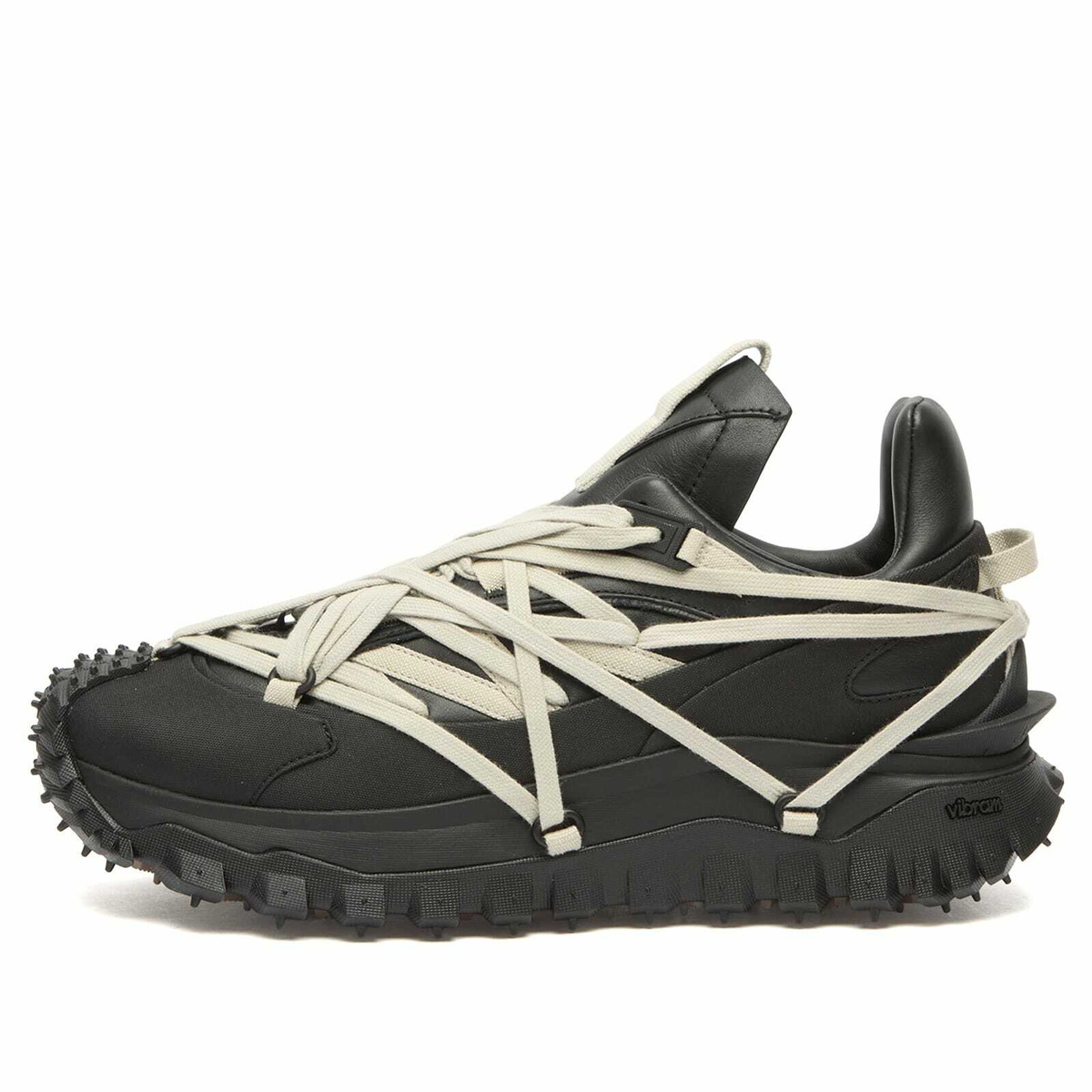 Rick Owens x Moncler Trailgrip Megalace Sneaker in Black