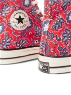 CONVERSE - Chuck 70 Paisley-Print Canvas High-Top Sneakers - Red