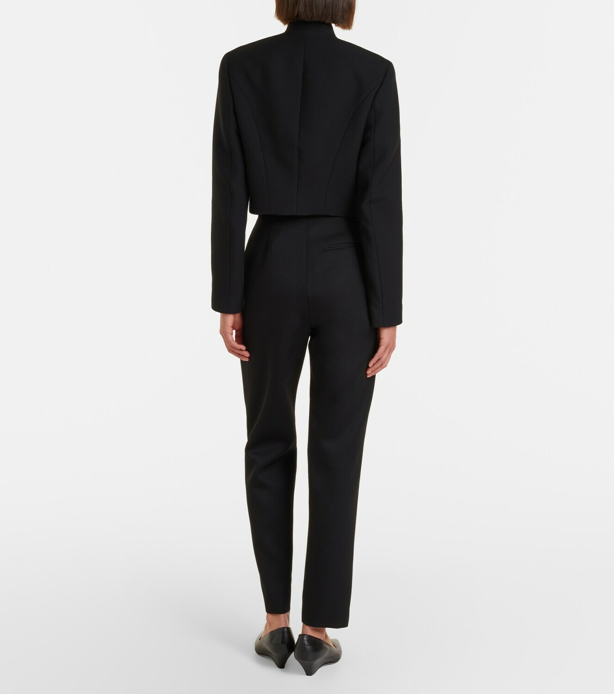 The Row Eranza wool straight pants