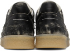 MM6 Maison Margiela Black Distressed Sneakers