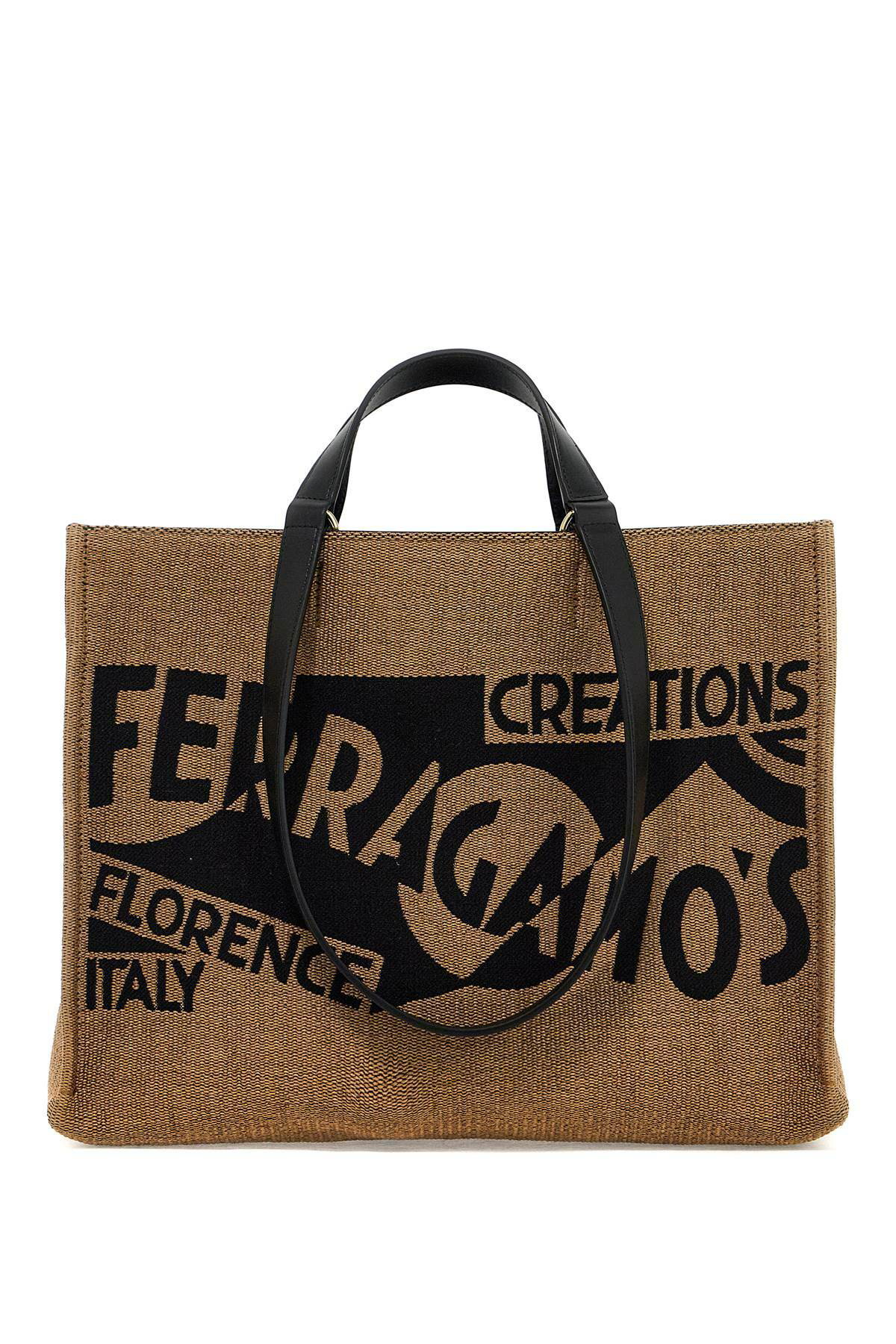 トートバッグ SALVATORE FERRAGAMO LOGO TOTE BAG Tote bag with logo (XL) - Women | Ferragamo