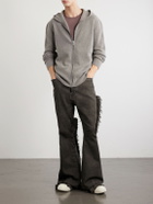 Rick Owens - Cashmere-Blend Felt Zip-Up Hoodie - Gray
