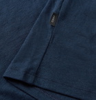 Onia - Chad Linen-Blend Jersey T-Shirt - Blue