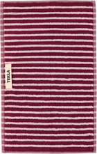 Tekla Burgundy & Pink Striped Towel Set, 3 pcs