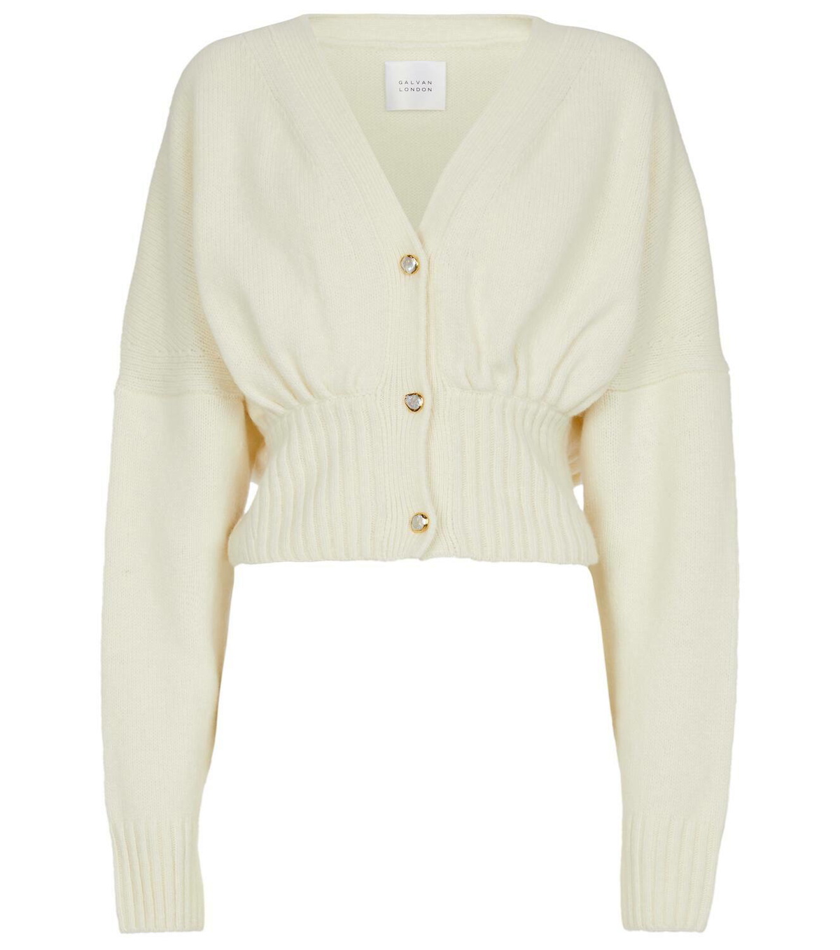 Galvan Luna wool and cashmere-blend cardigan