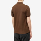 Fred Perry Men's Plain Polo Shirt in Burnt Tobacco