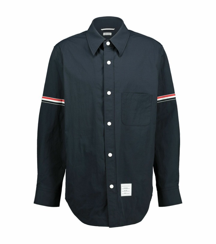 Photo: Thom Browne - Shirt jacket with grosgrain armband