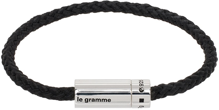 Photo: Le Gramme Black 'Le 7g' Nato Cable Bracelet