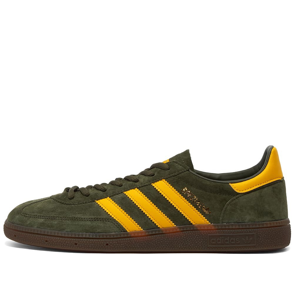 Adidas Men's Handball Spezial Sneakers in Night Cargo/Yellow/Gum