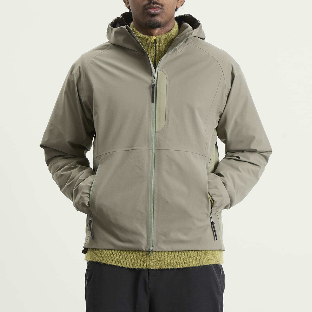 Hiking Patrol Men's Arc Lightweight Shell Jacket 2.0 in Pine Mist