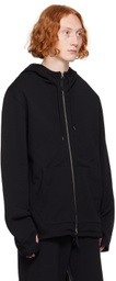 Helmut Lang Black Zip-Up Hoodie