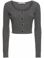 ALESSANDRA RICH Wool Knitted Cardigan