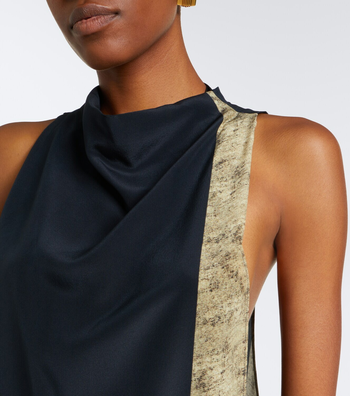 SIR Sona printed silk maxi dress
