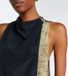 SIR Sona printed silk maxi dress