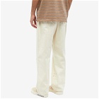 Pop Trading Company Men's Cotton Canvas Military Pant in Off White