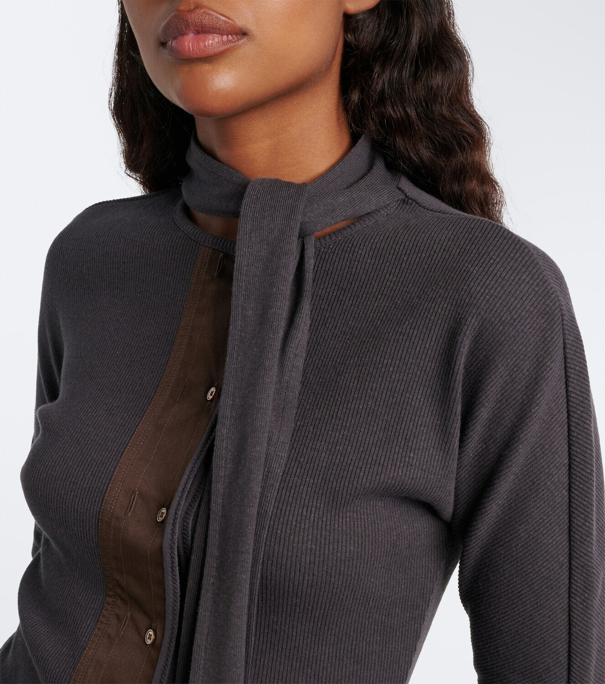 Lemaire Cotton and linen-blend jersey T-shirt