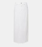 Citizens of Humanity Circolo Reworked denim maxi skirt