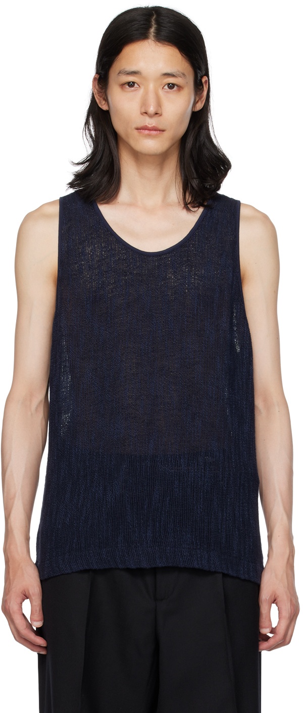 Photo: Our Legacy Navy Relaxed Tank Top