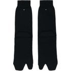 Maison Margiela Black Wool Tabi Socks