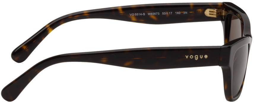 Vogue Tortoiseshell Hailey Sunglasses with Black Case Hailey x Vogue VO5438S Brown, Tortoise Prescription  main image 4